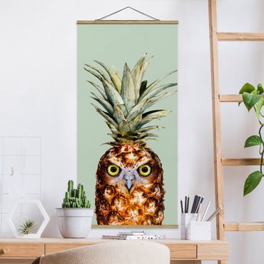 Quadros em tecido Pineapple With Owl