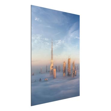 Quadros em alumínio Dibond Dubai Above The Clouds