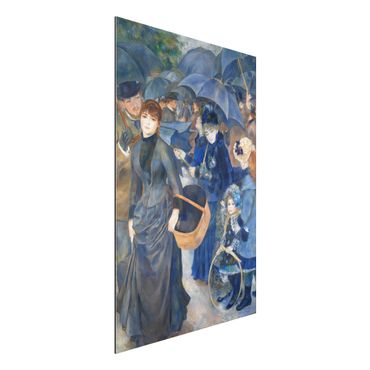 Quadros em alumínio Dibond Auguste Renoir - Umbrellas