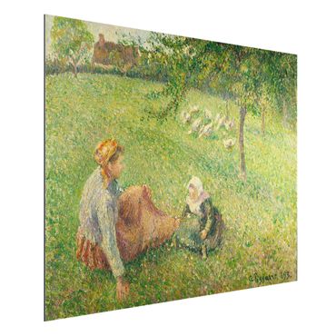 Quadros em alumínio Dibond Camille Pissarro - The Geese Pasture