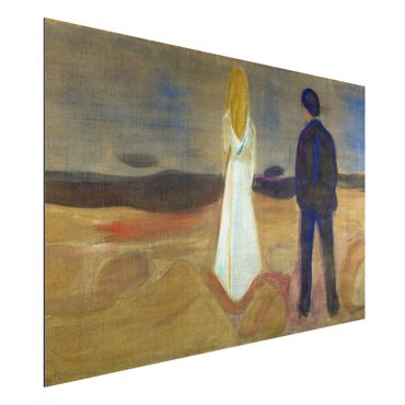 Quadros em alumínio Dibond Edvard Munch - Two humans. The Lonely (Reinhardt-Fries)