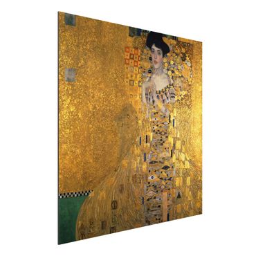 Quadros em alumínio Dibond Gustav Klimt - Portrait Of Adele Bloch-Bauer I