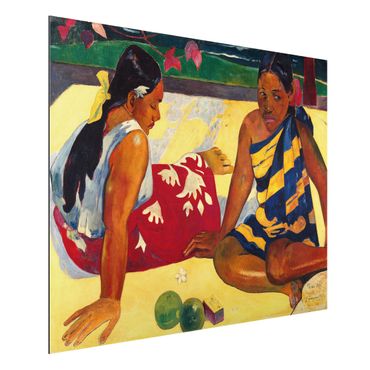 Quadros em alumínio Dibond Paul Gauguin - Parau Api (Two Women Of Tahiti)