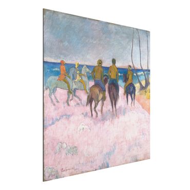 Quadros em alumínio Dibond Paul Gauguin - Riders On The Beach