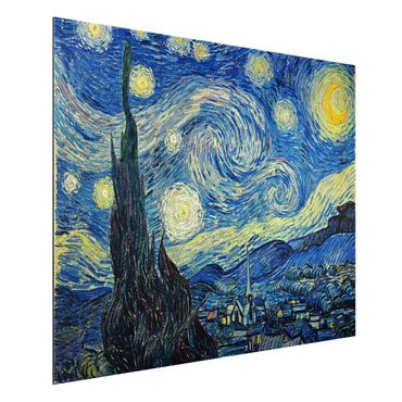 Quadros em alumínio Dibond Vincent Van Gogh - The Starry Night