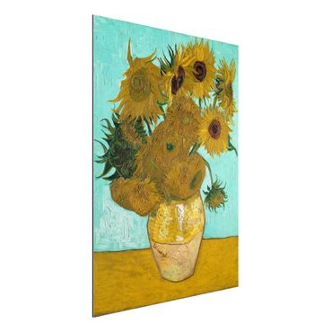 Quadros em alumínio Dibond Vincent van Gogh - Sunflowers