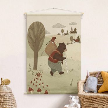 Tapeçaria de parede Anna Lunak Illustration - Masha And The Bear