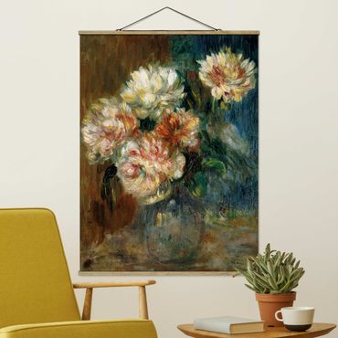 Quadros em tecido Auguste Renoir - Vase of Peonies