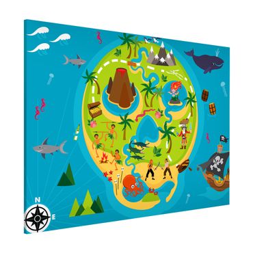 Quadros magnéticos Playoom Mat Pirates - Welcome To The Pirate Island