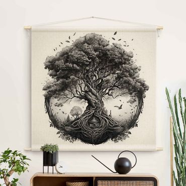 Tapeçaria de parede Tree Of Life Illustration