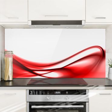 Painel anti-salpicos de cozinha Red Touch