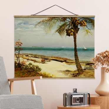 Quadros em tecido Albert Bierstadt - Tropical Coast