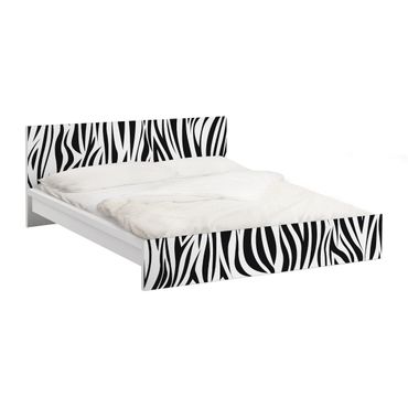 Papel autocolante para móveis Cama Malm IKEA Zebra Pattern