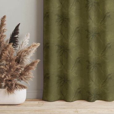 Cortinas Flower Mix - Olive Green