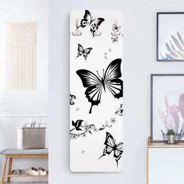Cabides de parede Flowers and Butterflies
