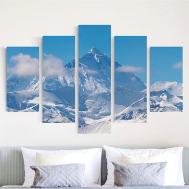Telas decorativas 5 partes Mount Everest