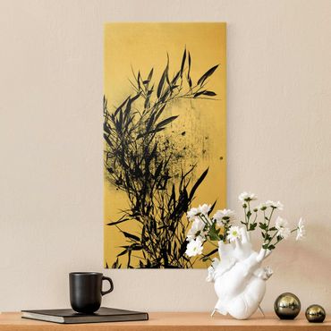 Telas decorativas Graphical Plant World - Black Bamboo