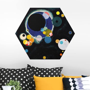 Quadros hexagonais Wassily Kandinsky - Sketch Circles