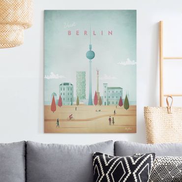 Telas decorativas Travel Poster - Berlin