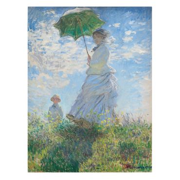 Telas decorativas Claude Monet - Woman with Parasol
