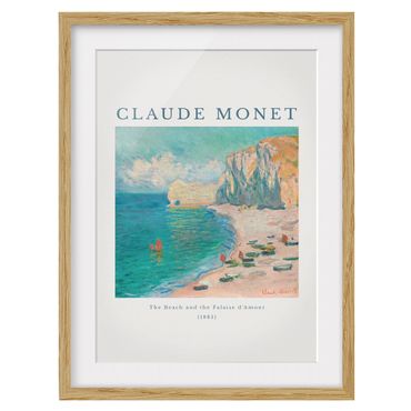 Quadros com moldura Claude Monet - The Beach