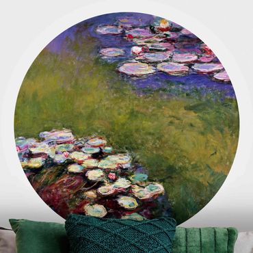 Papel de parede redondo Claude Monet - Water Lilies