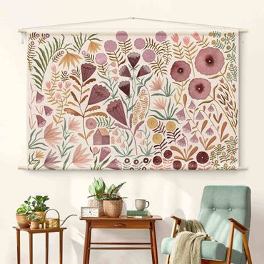 Tapeçaria de parede Claudia Voglhuber - Sea Of Flowers