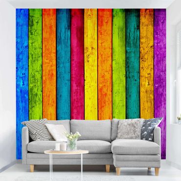 Papel de parede padrões Colourful Palisade