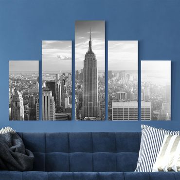 Telas decorativas 5 partes Manhattan Skyline