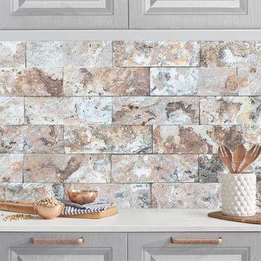 Backsplash de cozinha Natural Marble Stone Wall