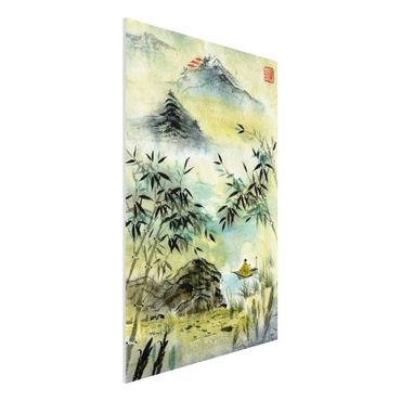 Quadros forex Japanese Watercolour Drawing Bamboo Forest