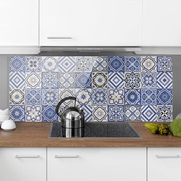 Painel anti-salpicos de cozinha Mediterranean Tile Pattern