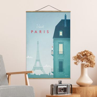 Quadros em tecido Travel Poster - Paris