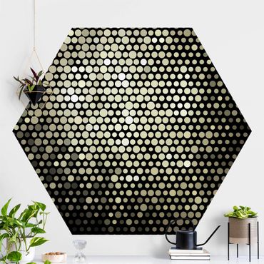 Papel de parede hexagonal Disco Background