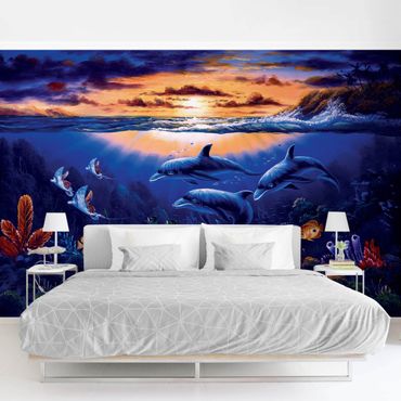 Mural de parede Dolphins World