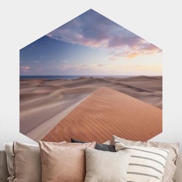 Papel de parede hexagonal View Of Dunes