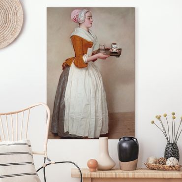 Telas decorativas Jean Etienne Liotard - The Chocolate Girl