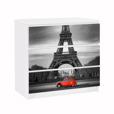 Papel autocolante para móveis Cómoda Malm Spot On Paris