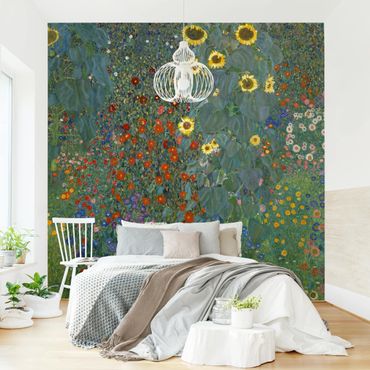 Mural de parede Gustav Klimt - Garden Sunflowers