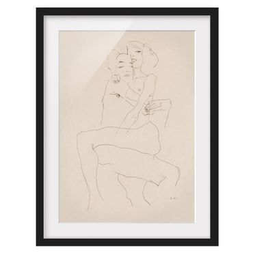 Quadros com moldura Egon Schiele - Two Nudes