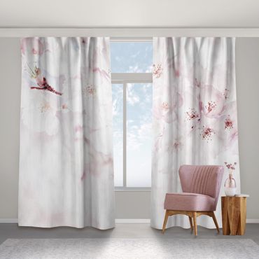 Cortinas A Touch Of Cherry Blossoms