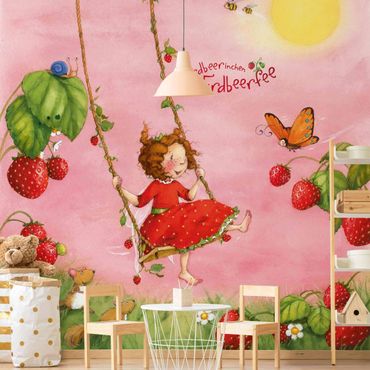 Mural de parede Little Strawberry Strawberry Fairy - Tree Swing