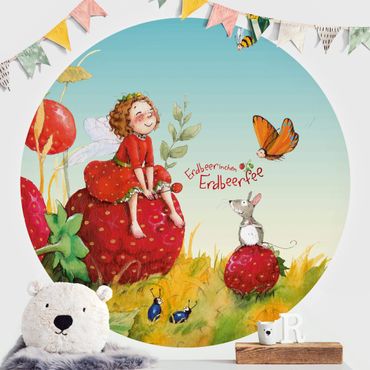 Papel de parede redondo Little Strawberry Strawberry Fairy - Enchanting
