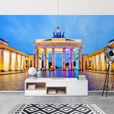 Mural de parede Illuminated Brandenburg Gate