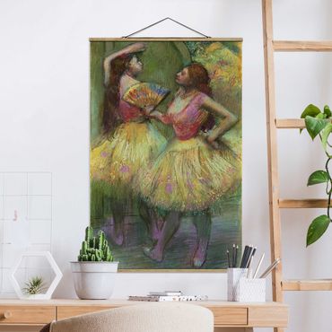 Quadros em tecido Edgar Degas - Two Dancers Before Going On Stage