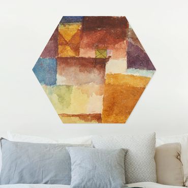 Quadros hexagonais Paul Klee - In the Wasteland