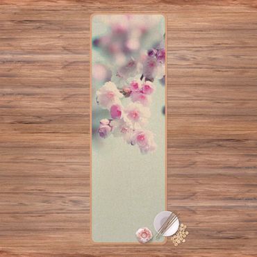 Tapete de ioga Colourful Cherry Blossoms