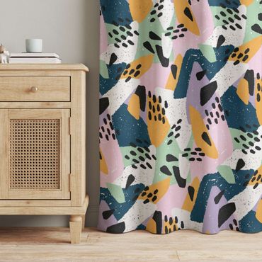 Cortinas Vividly Colourful Pattern With Dots