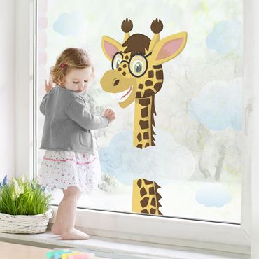 Autocolantes para vidros Funny Giraffe
