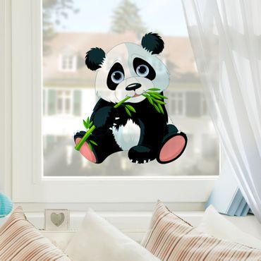 Autocolantes para vidros Nibbling Panda